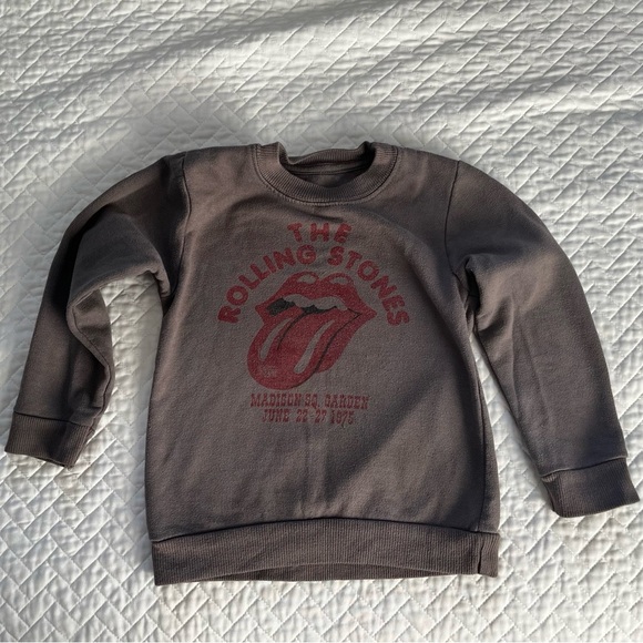 Toddler “The Rolling Stones” Gray Crewneck Sweater - Picture 1 of 2